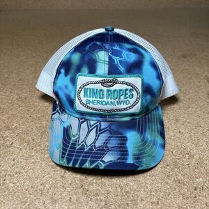 King Ropes Sheridan Wyoming Hawaiian Print Adjustable Strap Hat